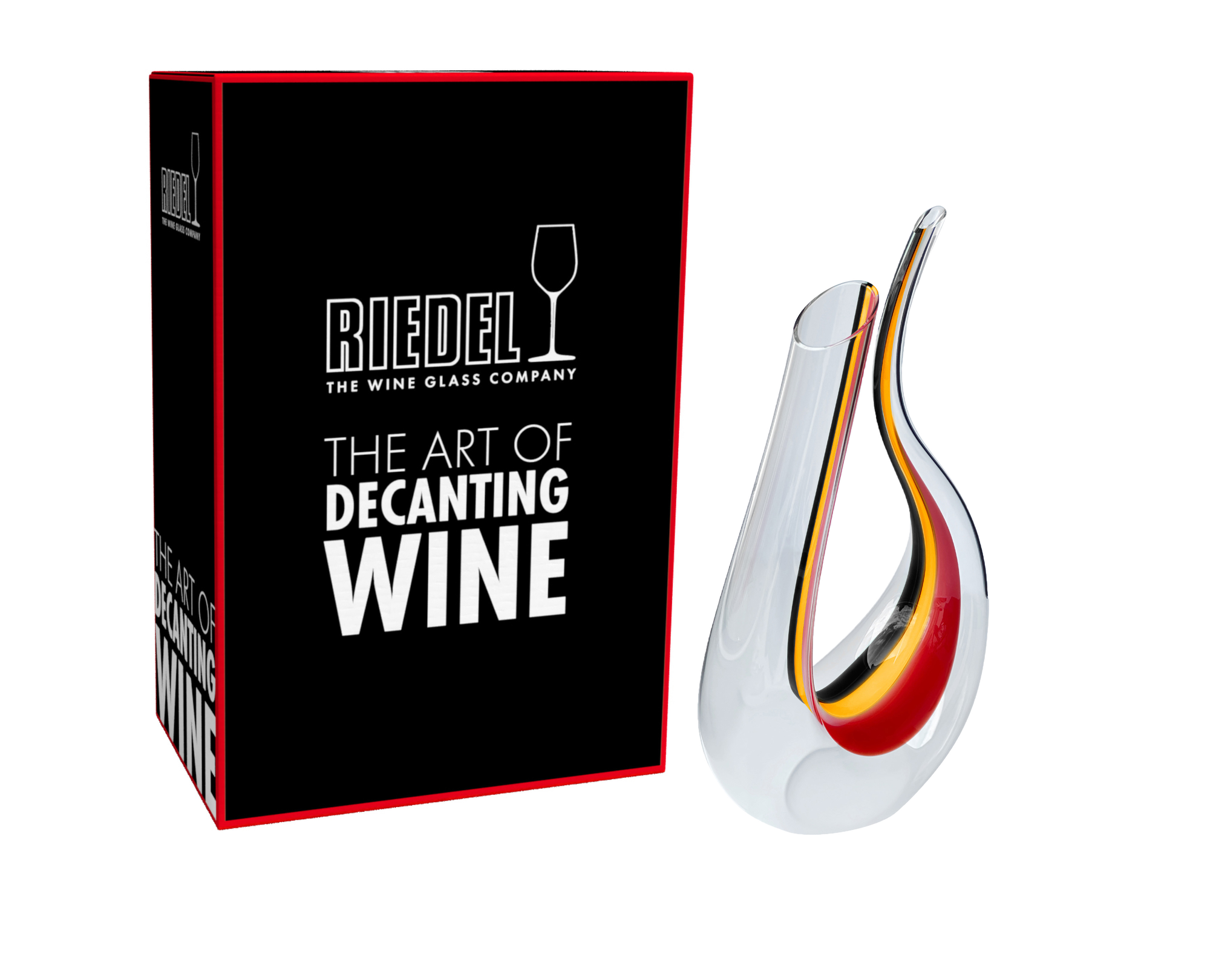 RIEDEL Amadeo Decantador - Franja negra-amarilla-roja