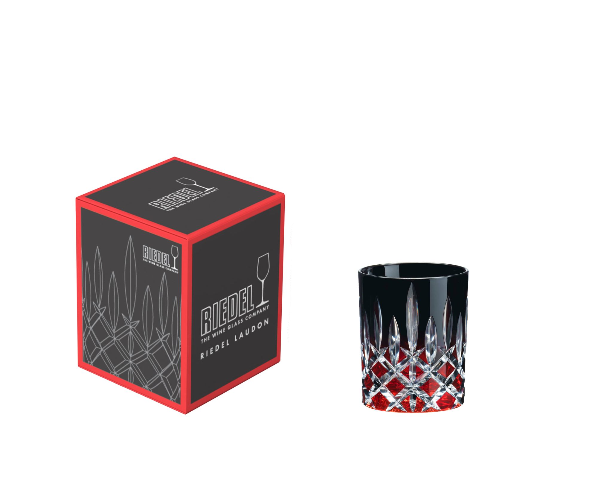 RIEDEL Laudon Tumbler - noir / rouge