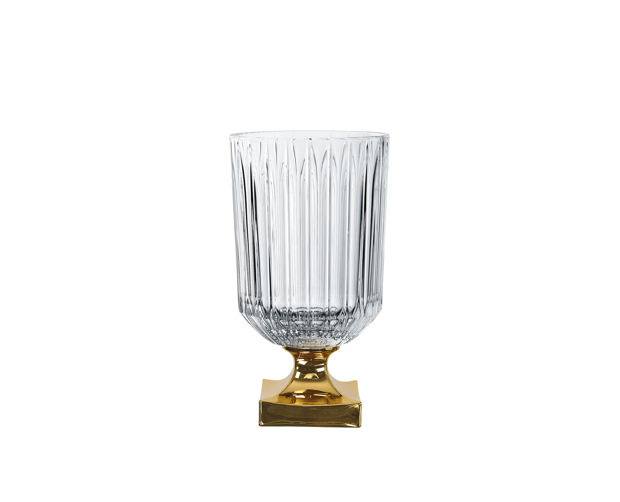 NACHTMANN Minerva Footed Vase – 32cm | 12.3in - Gold