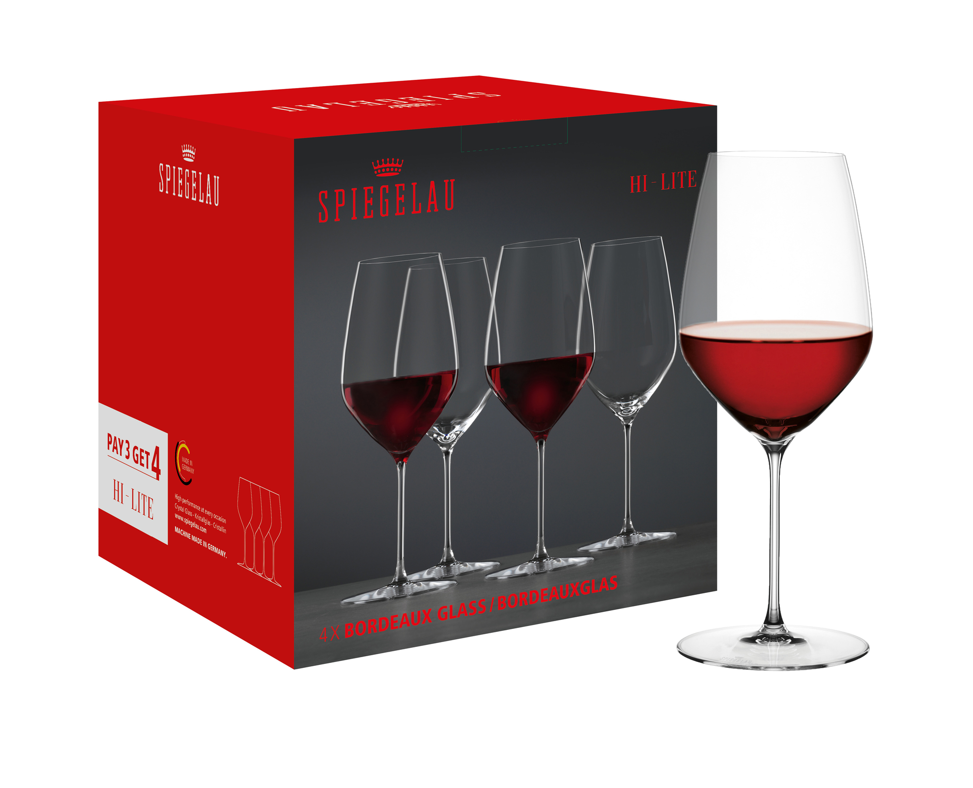 SPIEGELAU Hi-Lite Bordeaux Glass