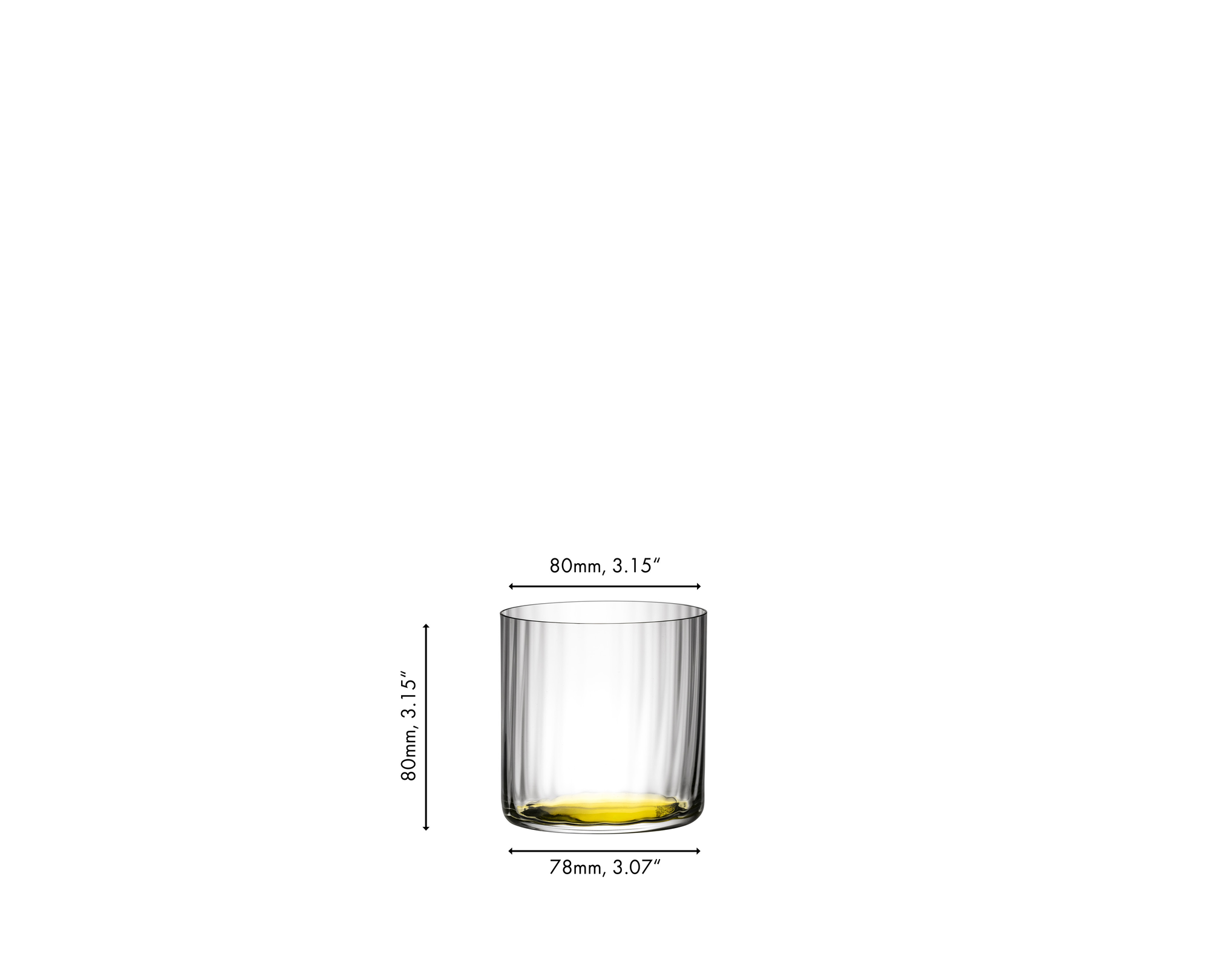 RIEDEL Restaurant O H2O Optic All Purpose Tumbler - Yellow