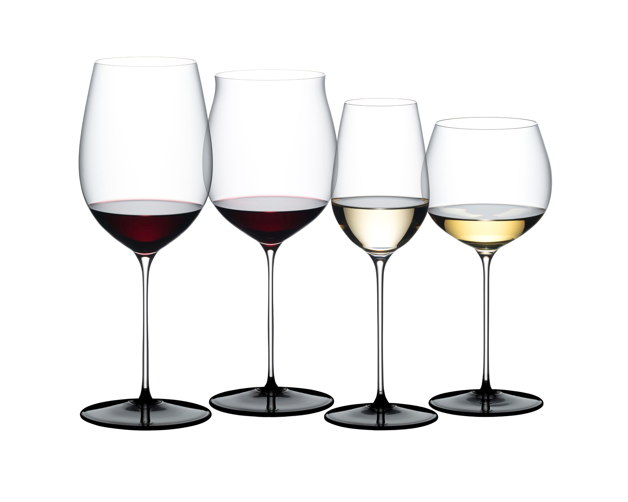 RIEDEL Fatto A Mano Black Tie Tasting Set - black base