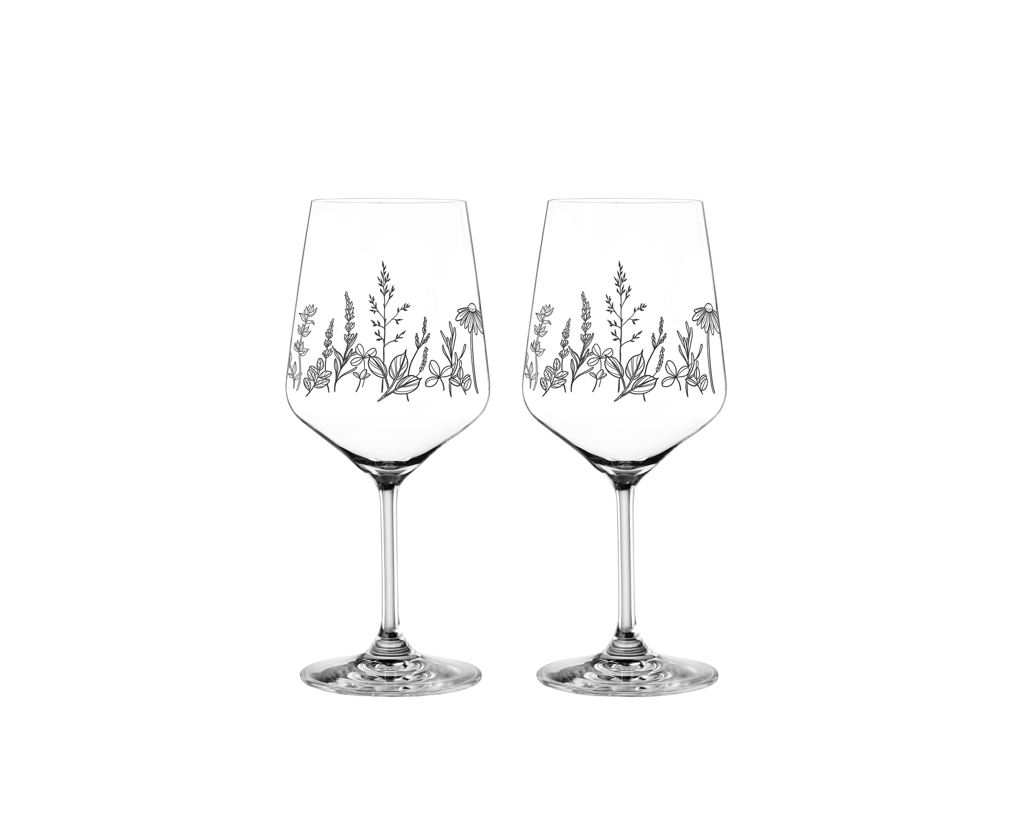 NACHTMANN Tattoo Wein-/Spritzglas - Botanical Black
