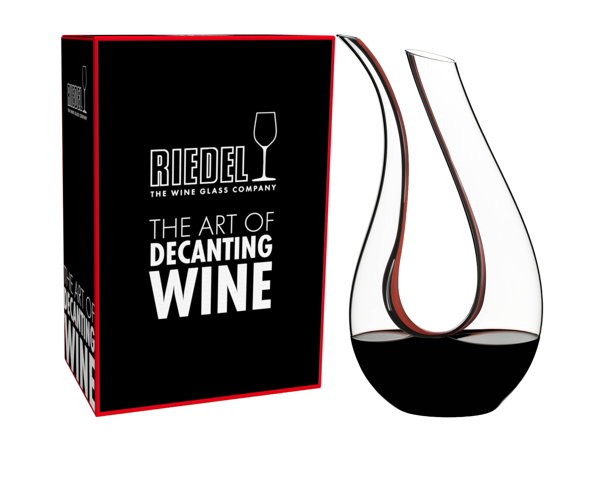 RIEDEL Amadeo Double Magnum Decanter - Black / Red