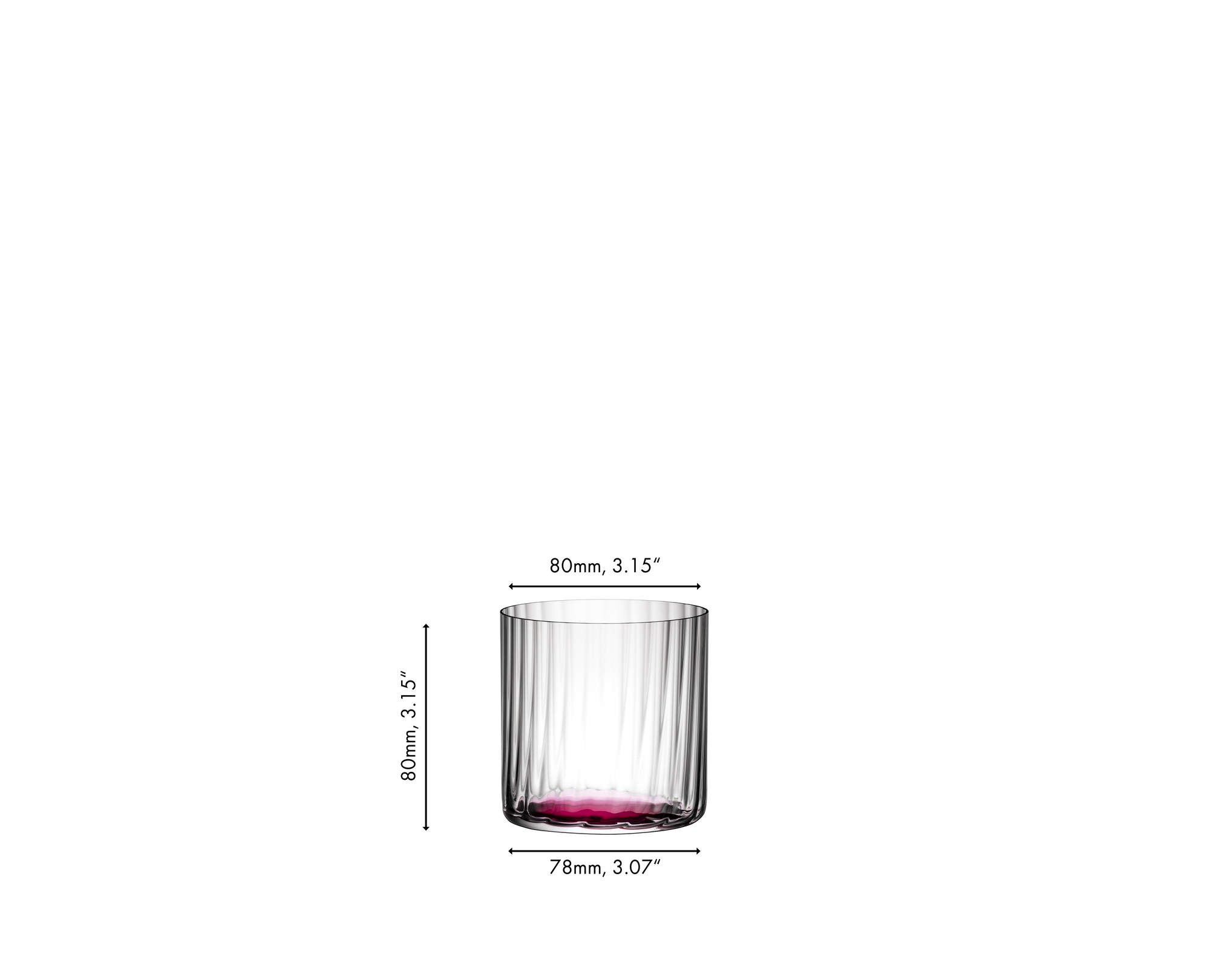 RIEDEL Restaurant O H2O Optic All Purpose Tumbler - Pink